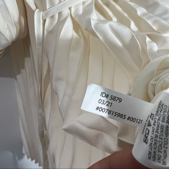 Express Pleated Off The Shoulder Mini Dress In Swan Size XS - Picture 7 of 14